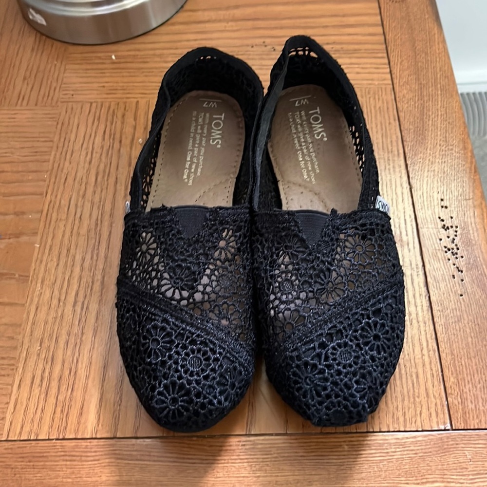 Toms Alpargata Moroccan Crochet flats